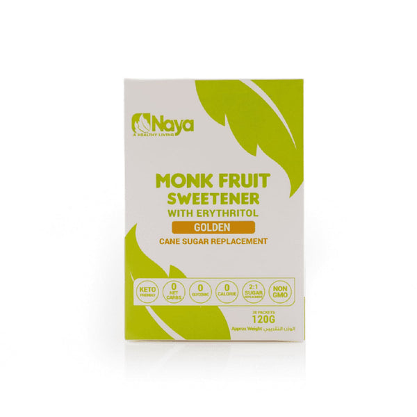 Monk Fruit Sweetener Golden 2:1 Packets Naya