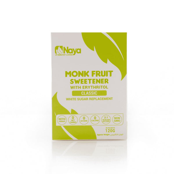 Monk Fruit Sweetener Classic 2:1 Packets Naya